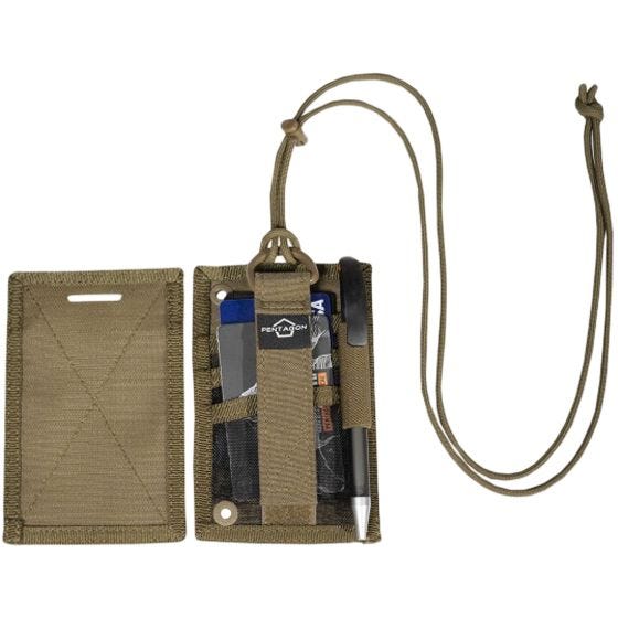 Pentagon Portafoglio ID Card Holder - Coyote