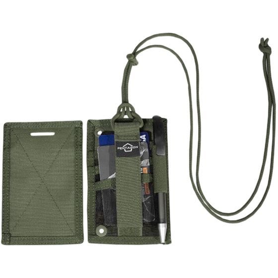 Pentagon Portafoglio ID Card Holder - Oliva