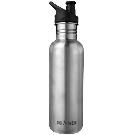 Klean Kanteen borraccia Classic con tappo Sport 3.0 800ml in acciaio inox spazzolato