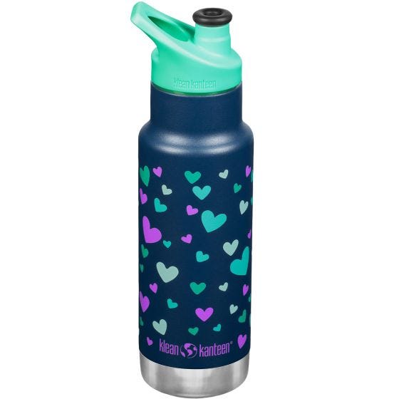 Klean Kanteen Borraccia sottovuoto Kid Kanteen 355ml Classic - Navy Hearts