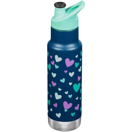 Klean Kanteen Borraccia sottovuoto Kid Kanteen 355ml Classic - Navy Hearts