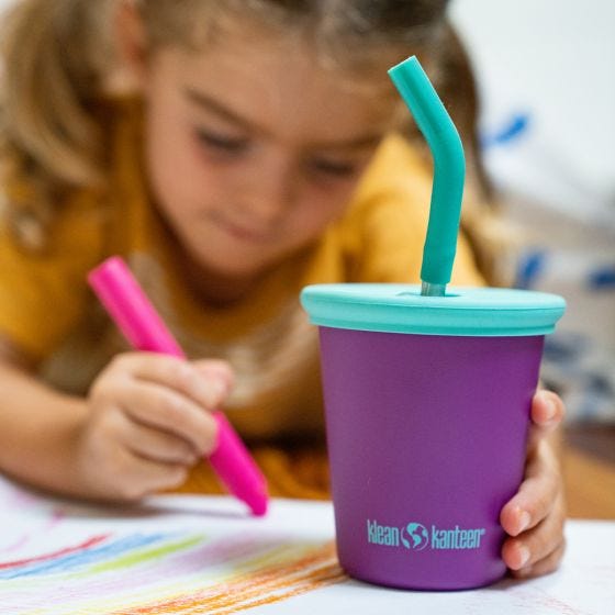 Klean Kanteen Tazza Kids 295ml w/Straw Lid - Sparkling Grape