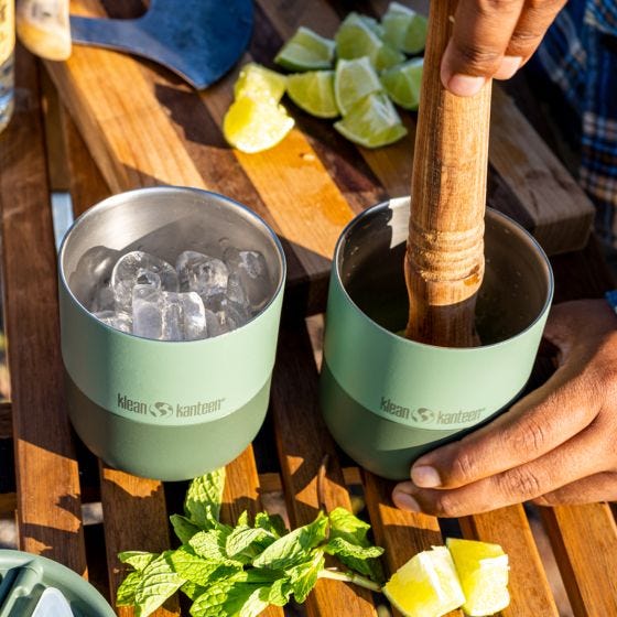 Klean Kanteen Tazza termica Rise 280ml Lowball w/Flip Lid - Sea Spray
