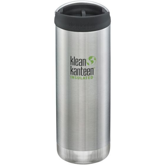 Klean Kanteen borraccia termica TKWide con tappo tazza caffè takeaway 473ml in Brushed Stainless