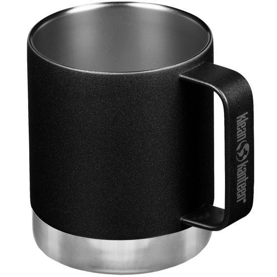 Klean Kanteen 355ml Insulated Camp Mug w/Tumbler Lid - Nero