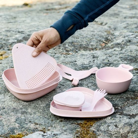 Light My Fire Set di custodie Outdoor MealKit 8pcs - Dusty Pink