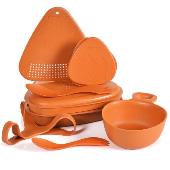 Light My Fire Set di custodie Outdoor MealKit 8pcs - Rusty Orange