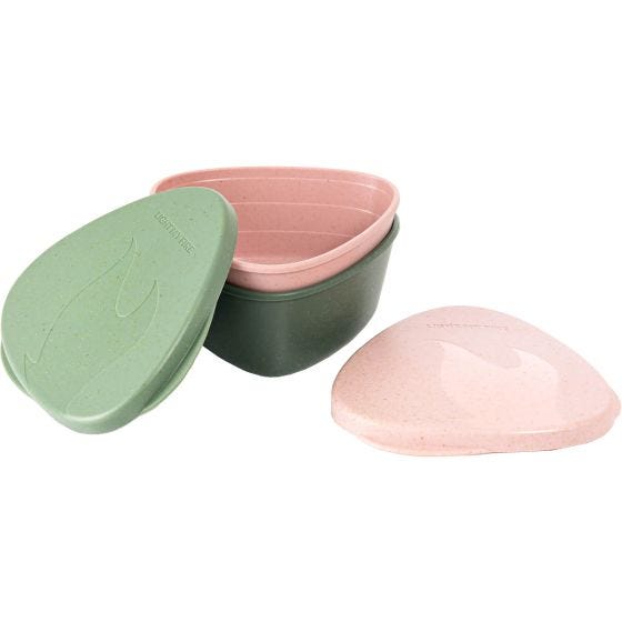 Light My Fire Sacco per il pranzo SnapBox Original Bio 2 pacchi - Sandy Green/Dusty Pink