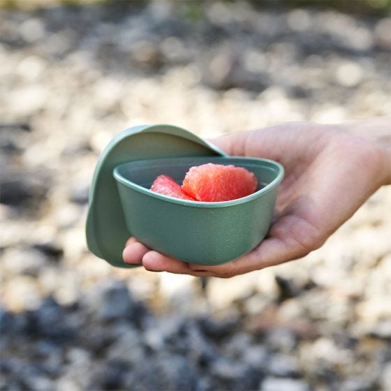 Light My Fire Sacco per il pranzo SnapBox Original Bio 2 pacchi - Sandy Green/Dusty Pink