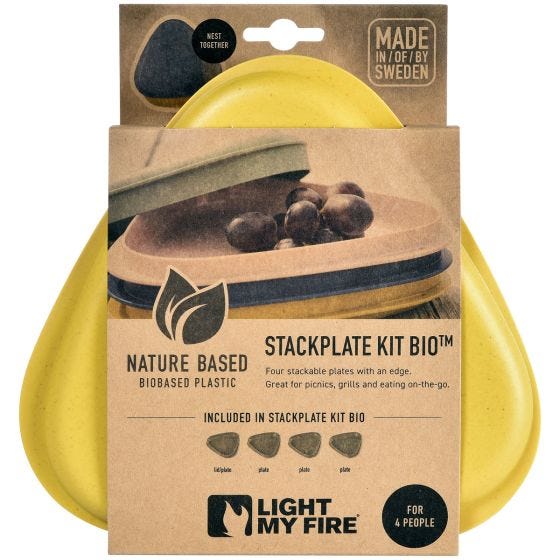 Light My Fire Piatto StackPlate Kit 4 pacchi - Multi Colour