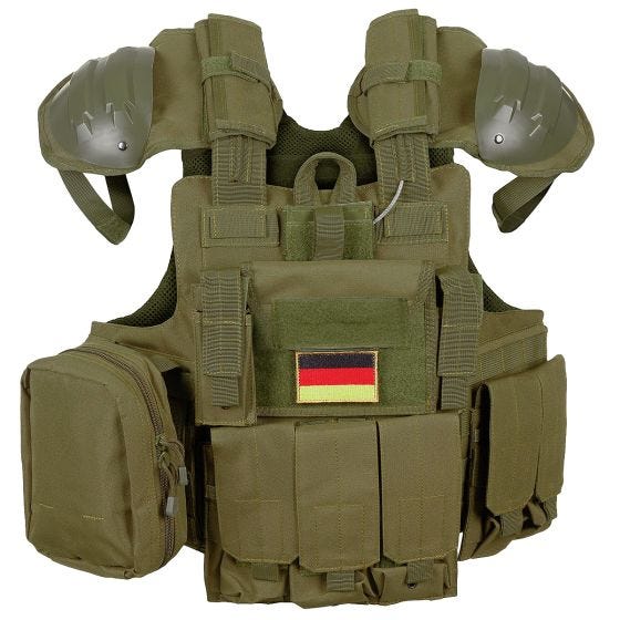 MFH Gilet Combat - verde OD