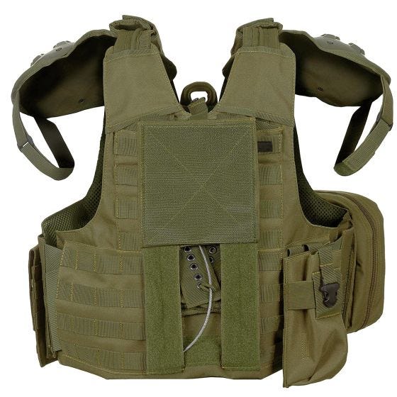 MFH Gilet Combat - verde OD
