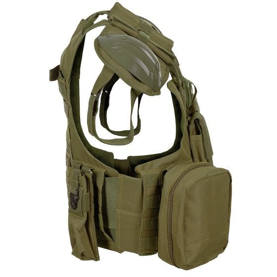 MFH Gilet Combat - verde OD