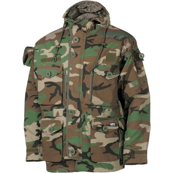 MFH giacca Commando Smock in Woodland