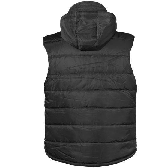 MFH Gilet Lined con cappuccio staccabile - Nero