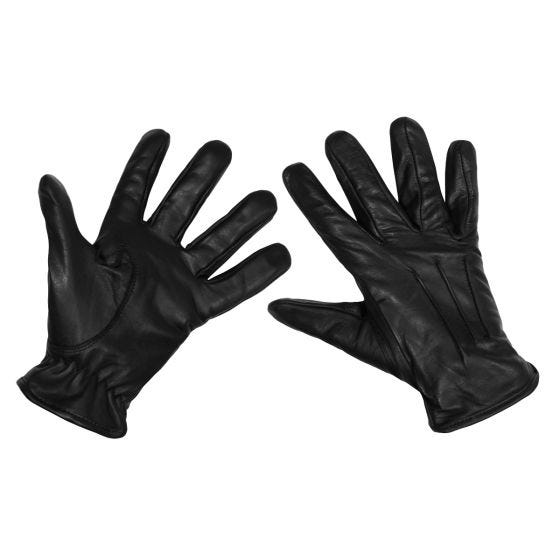 MFH Guanti Safety Leather - Nero