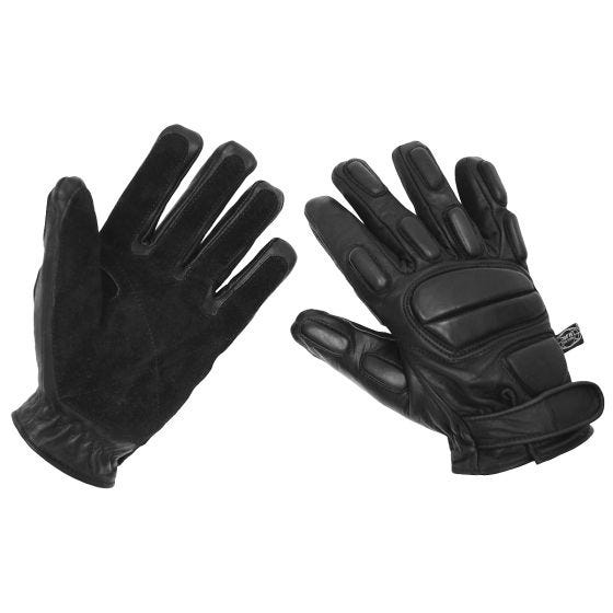 MFH Guanti Protect Leather - Nero