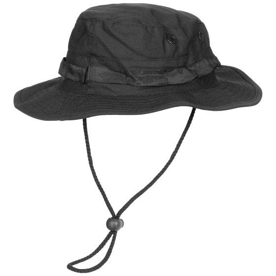 MFH cappello boonie GI in Ripstop nero