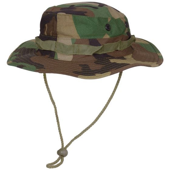 MFH cappello boonie GI in Ripstop Woodland