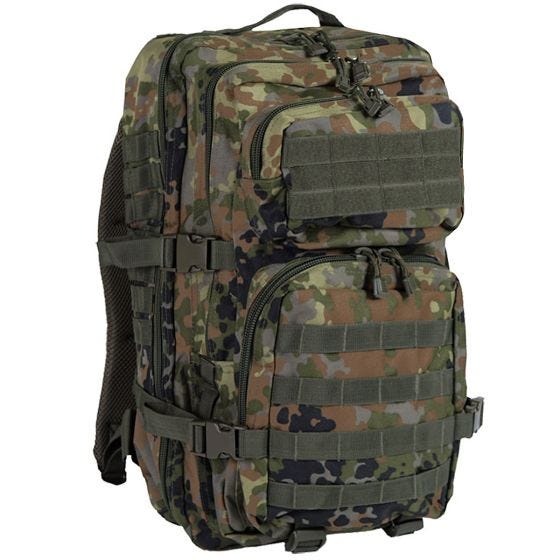 Mil-Tec zaino da assalto large US MOLLE in Flecktarn