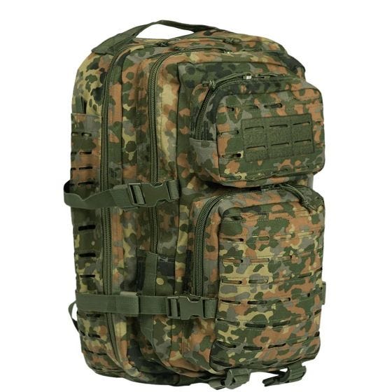 Mil-Tec zaino da assalto US tagliato al laser in Flecktarn large