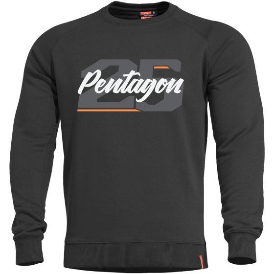 Pentagon felpa Hawk Twenty Five in nero