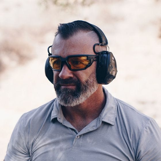 Mechanix Wear Occhiali Vision Type-X F - Montatura nera con lenti ambrate