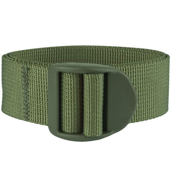 Mil-Tec cinghia da 25 mm con fibbia e lunghezza 120 cm in verde oliva