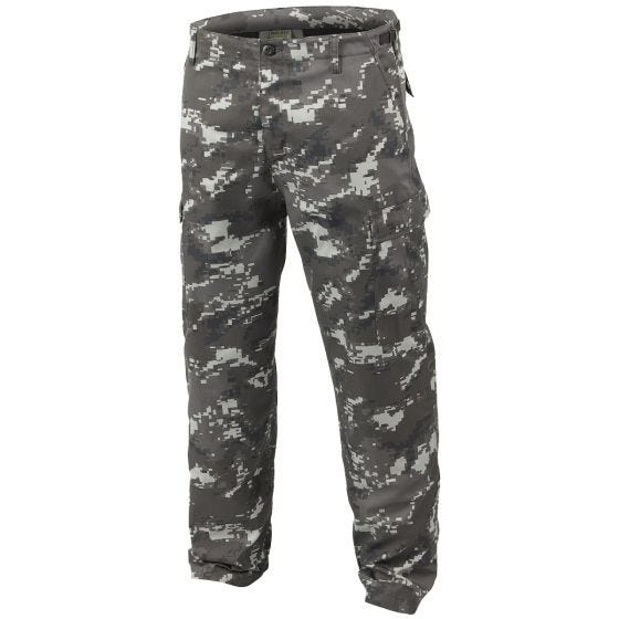 Mil-Tec pantaloni da combattimento Ranger BDU in Digital Black