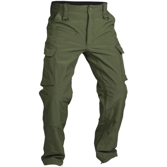 Mil-Tec pantaloni softshell Explorer in verde oliva
