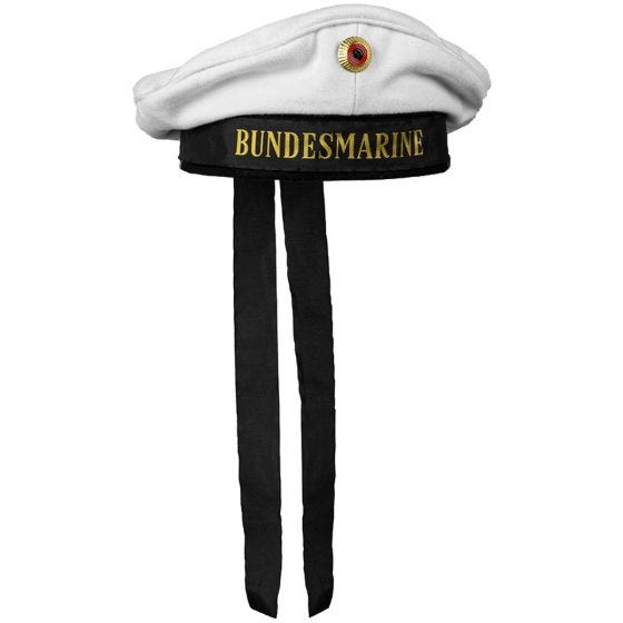 Mil-Tec BM Navy Hat with Insignia - bianco