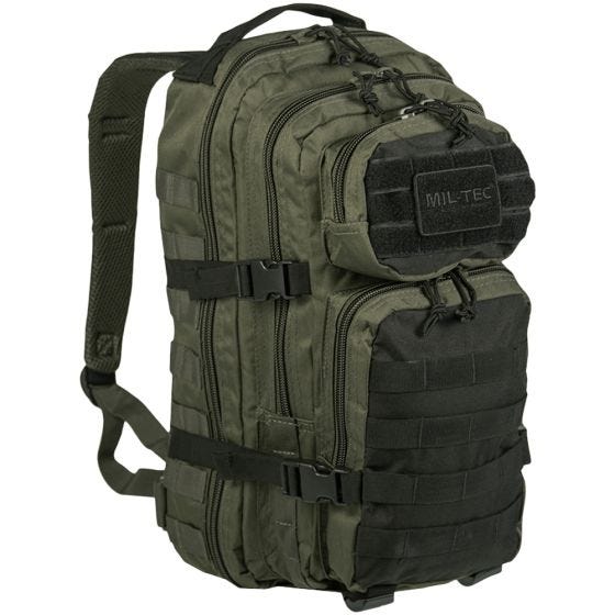 Mil-Tec zaino da assalto small US MOLLE in Ranger Green/nero