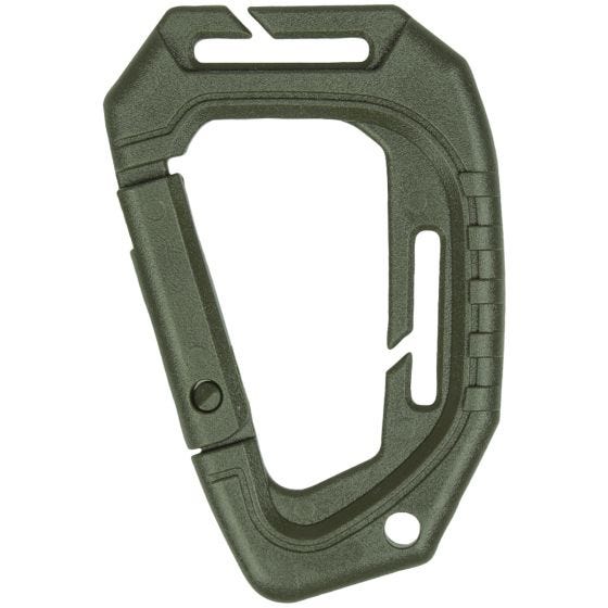 Mil-Tec moschettone tattico MOLLE set da 2 in verde oliva