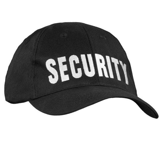 Mil-Tec Berretto da baseball Security - Nero