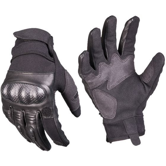 Mil-Tec guanti tattici in pelle Gen 2 in nero