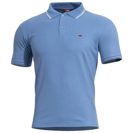 Pentagon Polo Aniketos Stripes - Dawn Blue