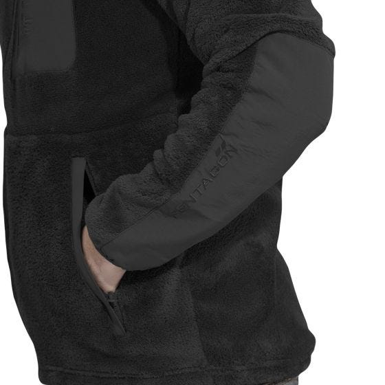 Pentagon Maglione con zip Grizzly - Nero