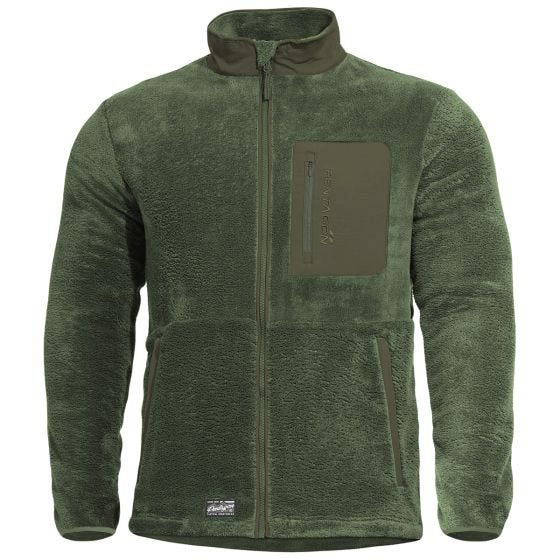 Pentagon Maglione con zip Grizzly - Camo Green