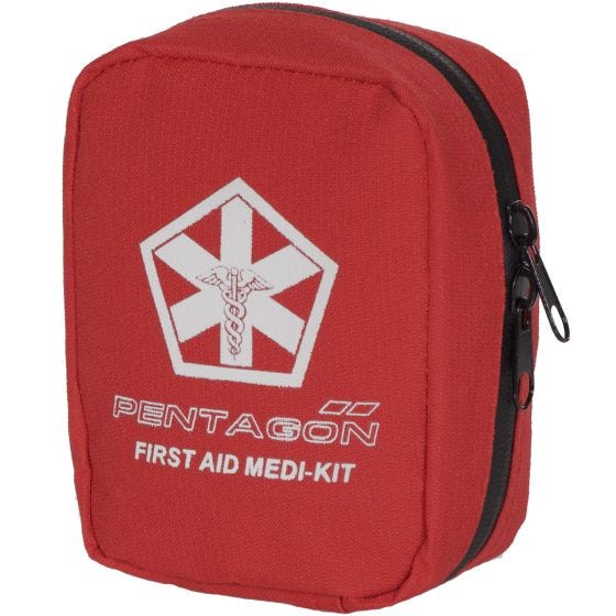 Pentagon kit pronto soccorso Hippokrates in rosso