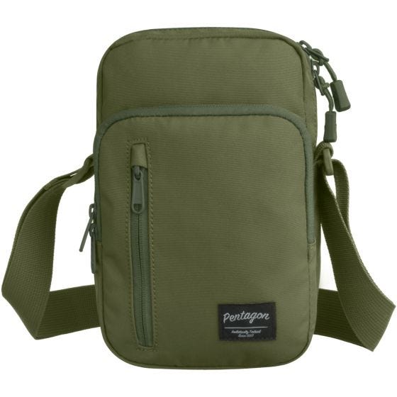 Pentagon borsa messenger Kleos in verde oliva