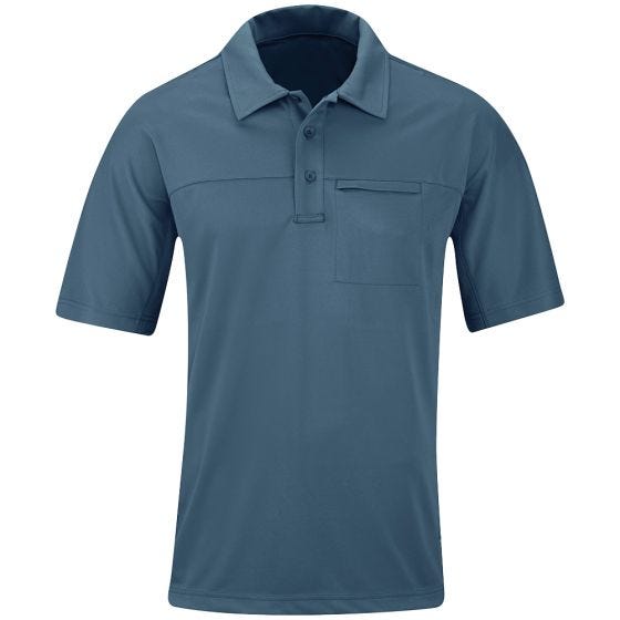 Propper Polo da uomo HLX a mezza manica in acciaio blu