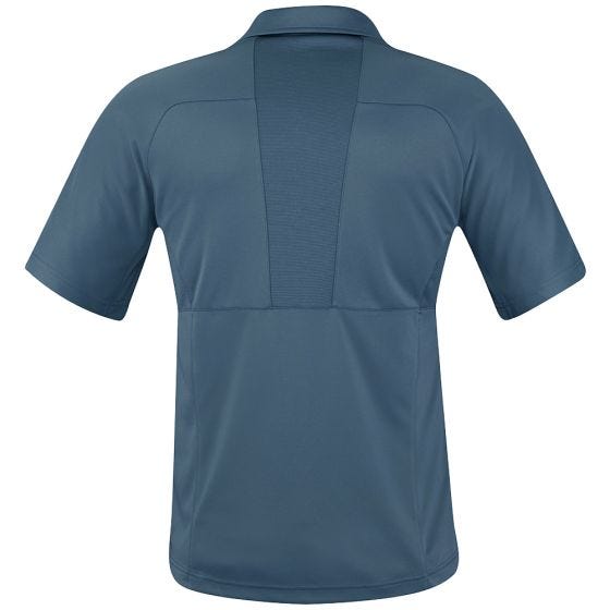 Propper Polo da uomo HLX a mezza manica in acciaio blu