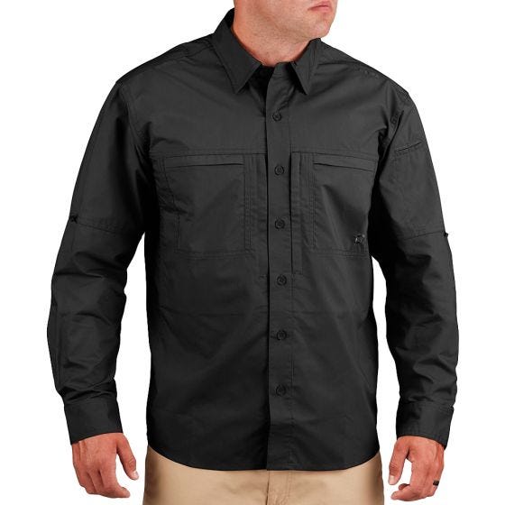 Propper camicia da uomo HLX a maniche lunghe in nero