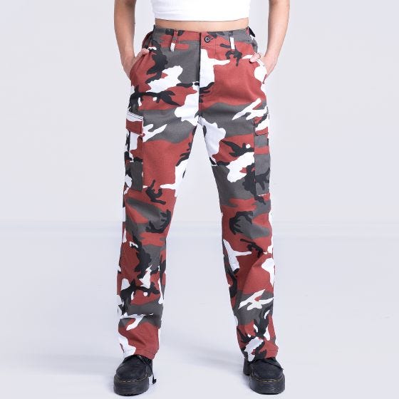 Mil-Tec Pantaloni Ranger da donna - Red Camo