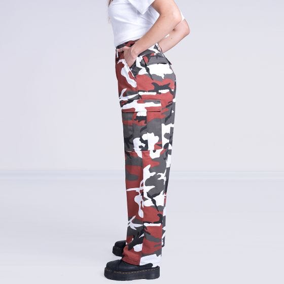Mil-Tec Pantaloni Ranger da donna - Red Camo