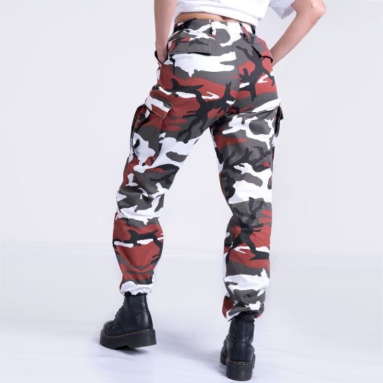 Mil-Tec Pantaloni Ranger da donna - Red Camo