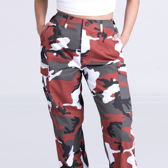 Mil-Tec Pantaloni Ranger da donna - Red Camo