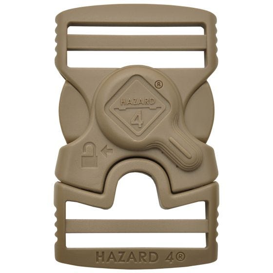 Hazard 4 Fibbia a sgancio laterale con bloccaggio roto - Coyote