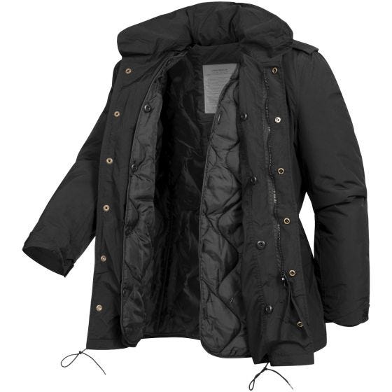 Surplus Field Jacket M65 Hydro US in nero
