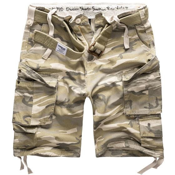 Surplus shorts Division in Desert Light